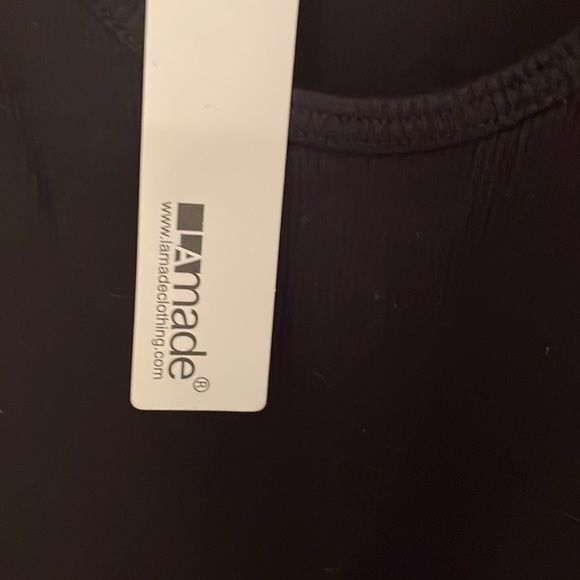 DOUBLE U TANK IN BLACK LA Made from Revolve size small - Picture 2 of 2